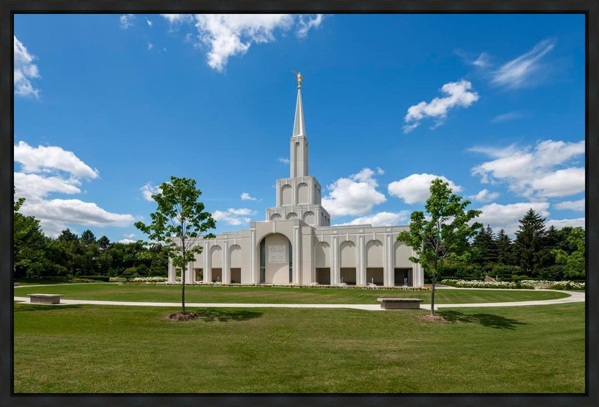 Toronto Ontario Temple Daytime Skies Gallery Wrap