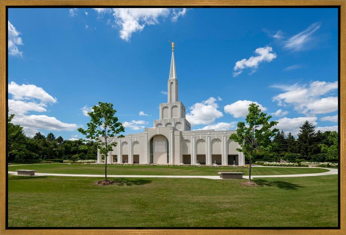 Toronto Ontario Temple Daytime Skies Gallery Wrap
