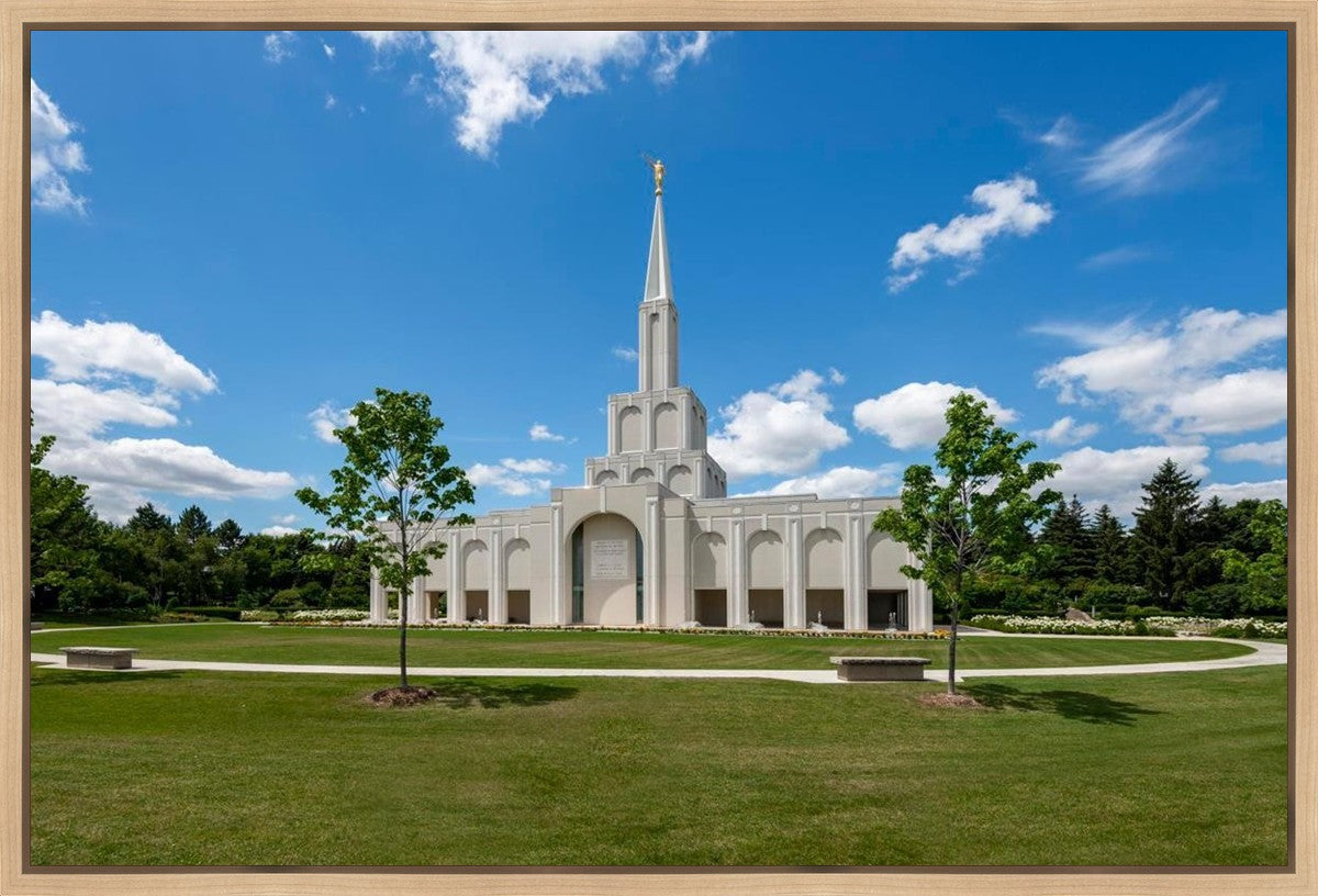Toronto Ontario Temple Daytime Skies Gallery Wrap