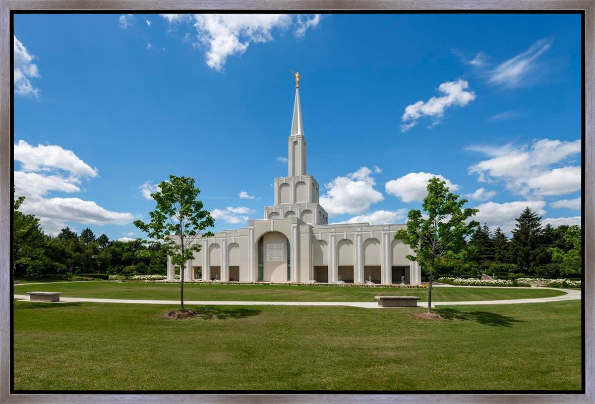 Toronto Ontario Temple Daytime Skies Gallery Wrap