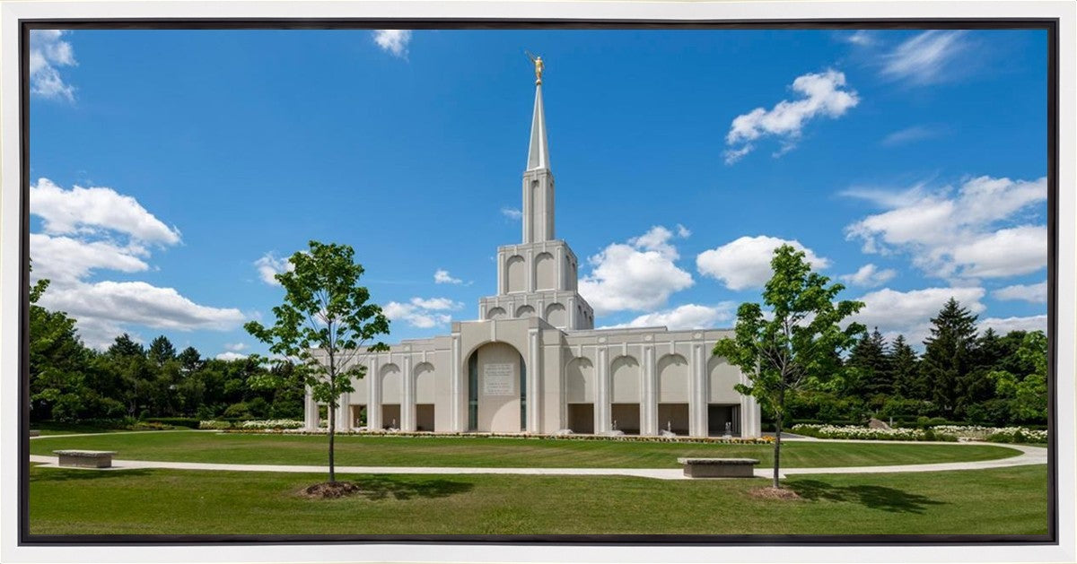 Toronto Ontario Temple Daytime Skies Gallery Wrap