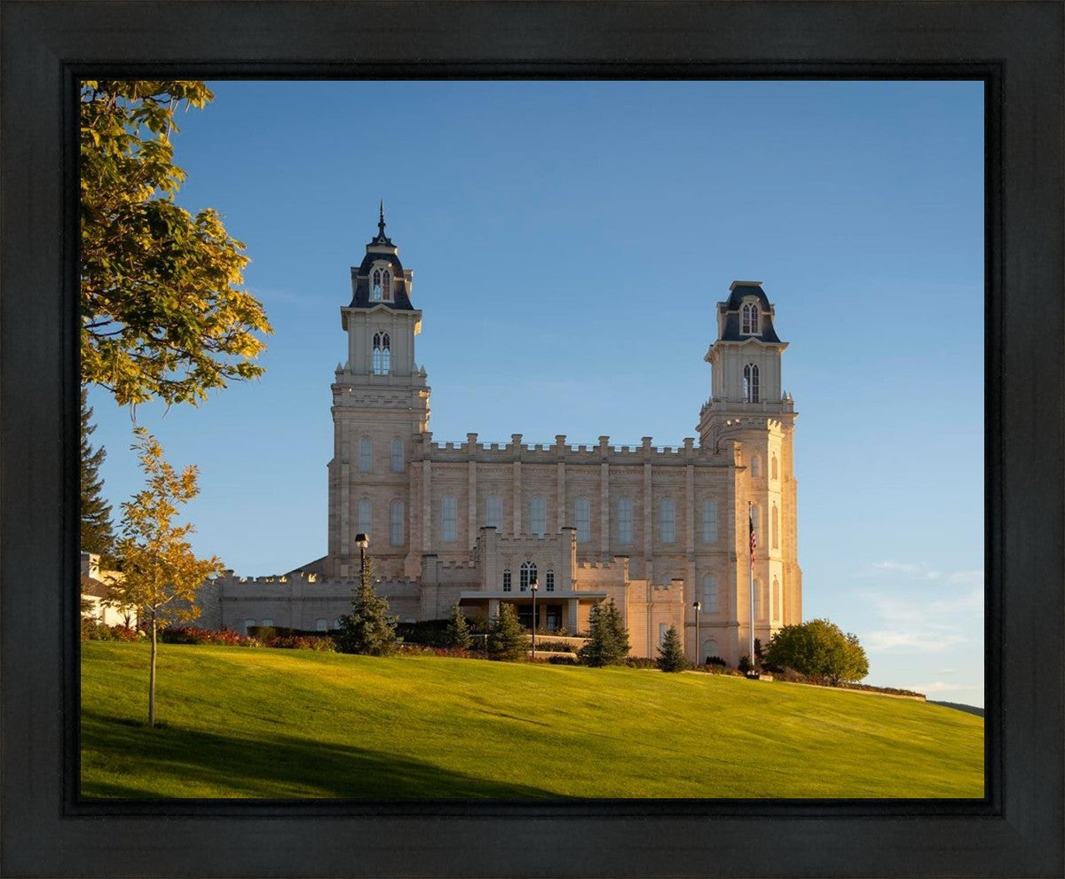 Manti Temple Golden Foundations Gallery Wrap