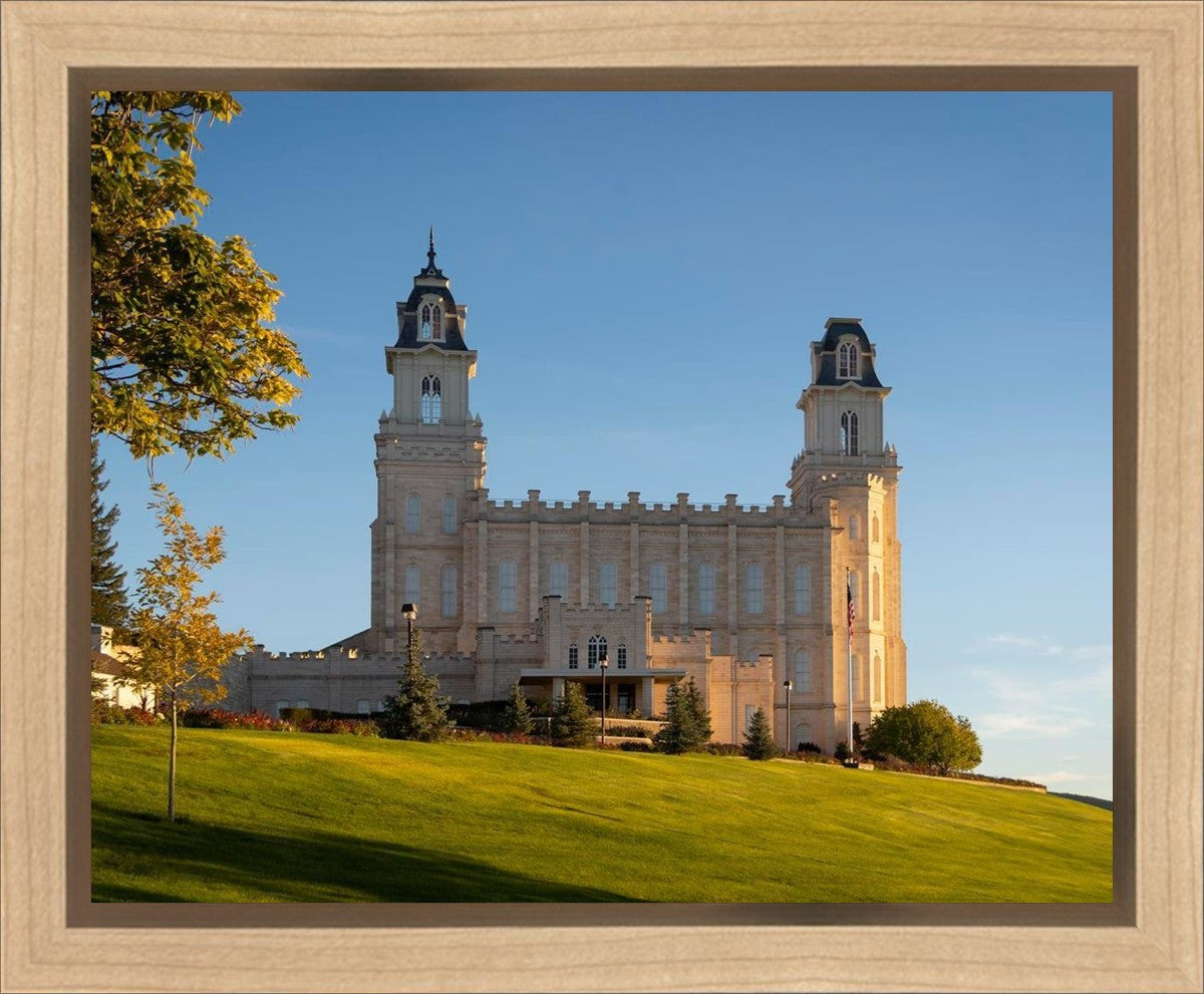 Manti Temple Golden Foundations Gallery Wrap