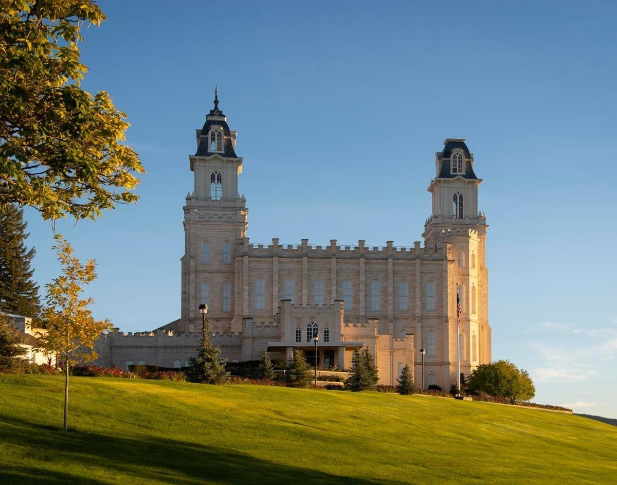 Manti Temple Golden Foundations Gallery Wrap