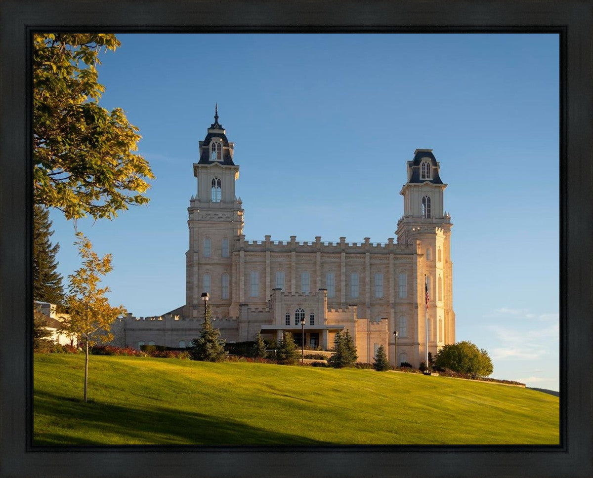 Manti Temple Golden Foundations Gallery Wrap