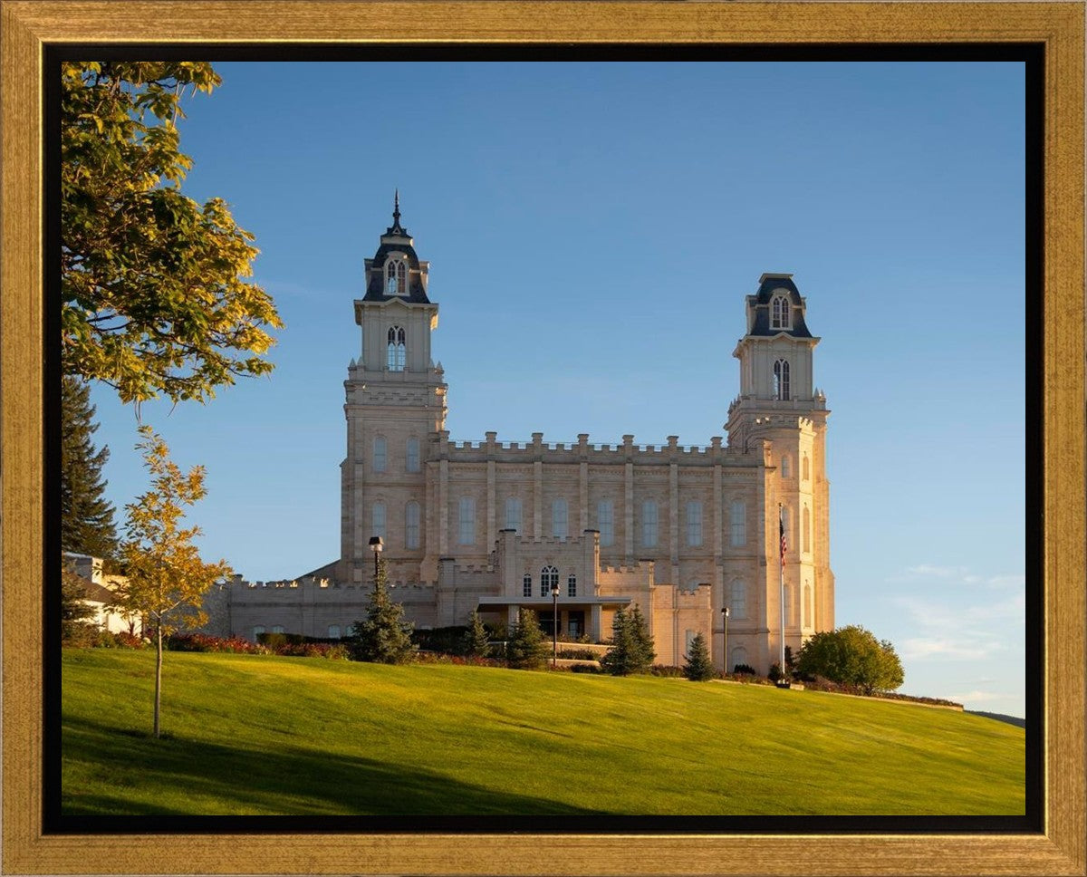 Manti Temple Golden Foundations Gallery Wrap