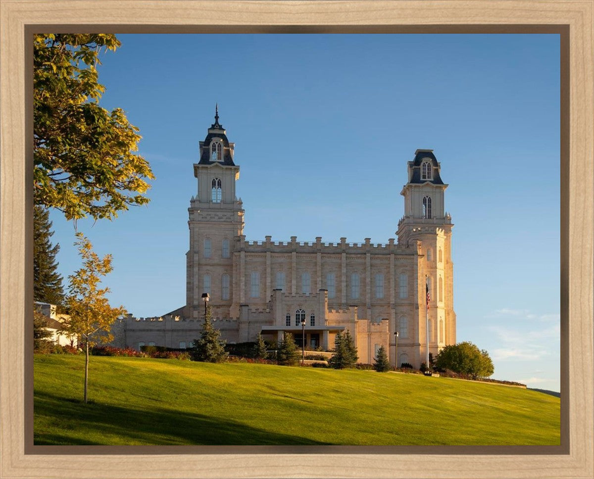 Manti Temple Golden Foundations Gallery Wrap