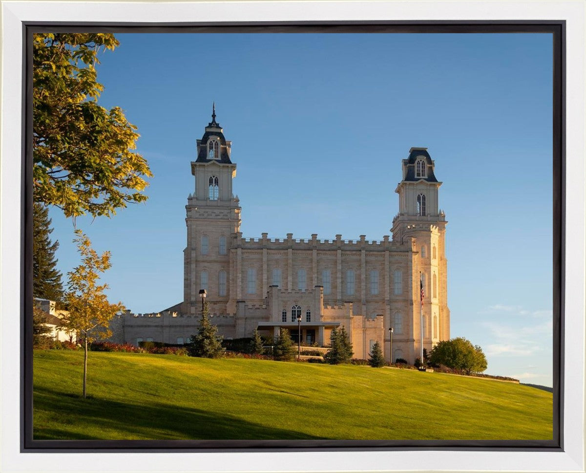 Manti Temple Golden Foundations Gallery Wrap