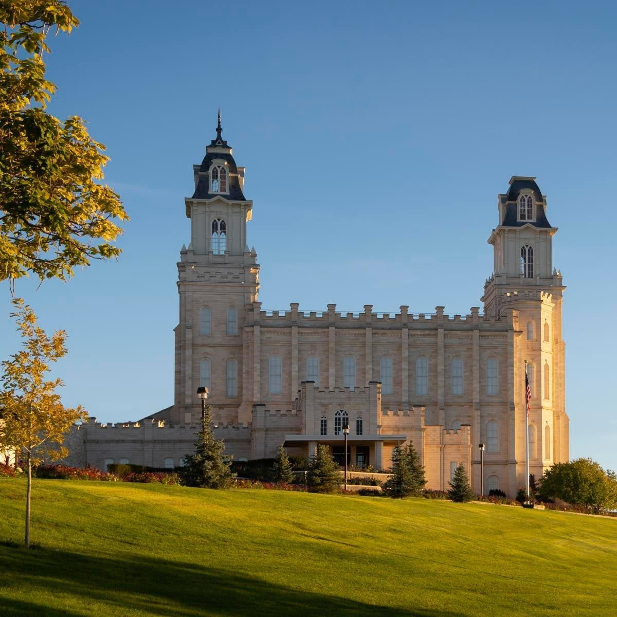 Manti Temple Golden Foundations Gallery Wrap