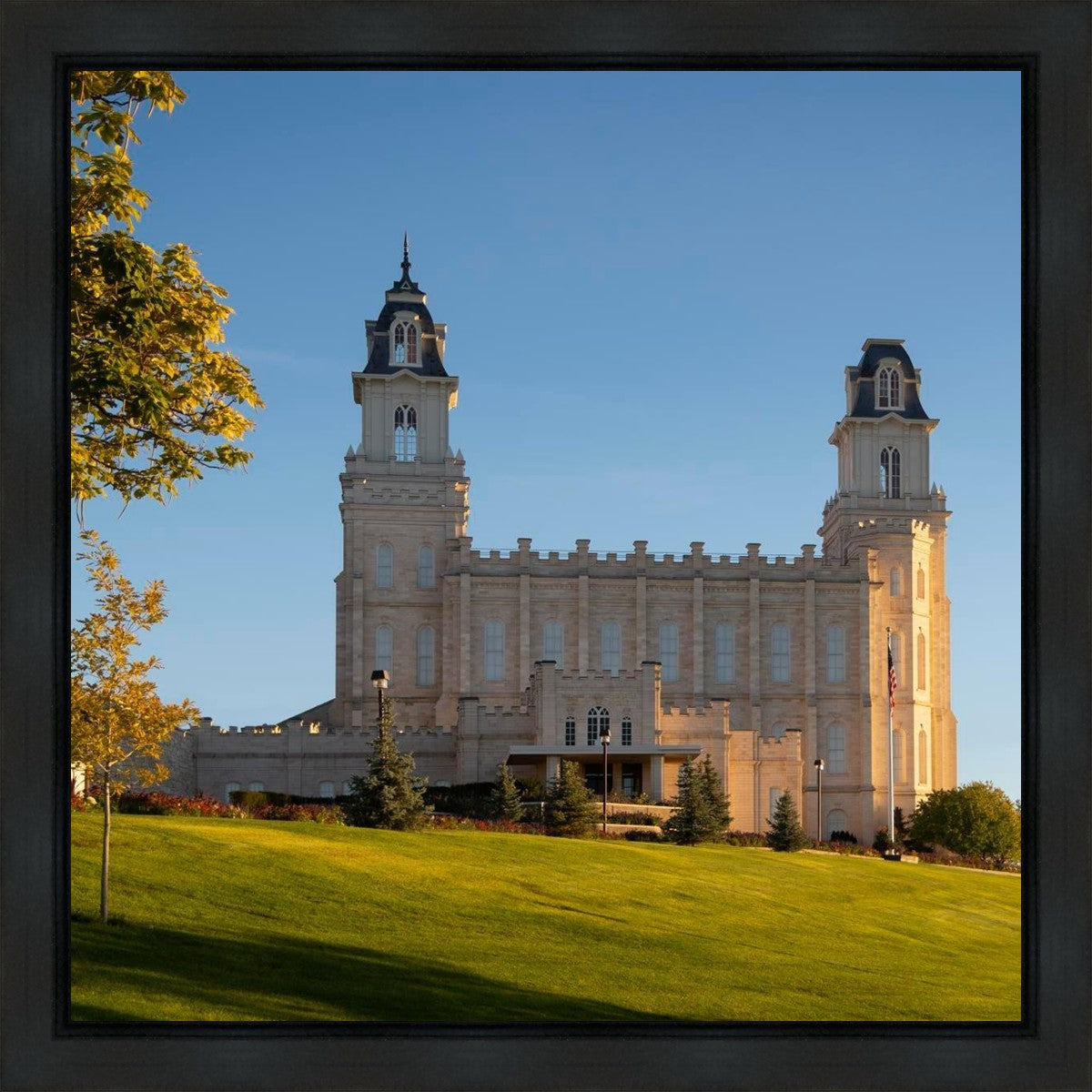 Manti Temple Golden Foundations Gallery Wrap