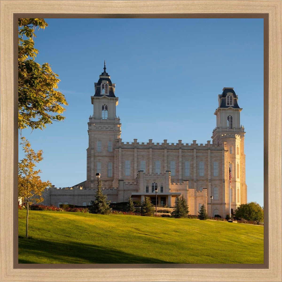 Manti Temple Golden Foundations Gallery Wrap