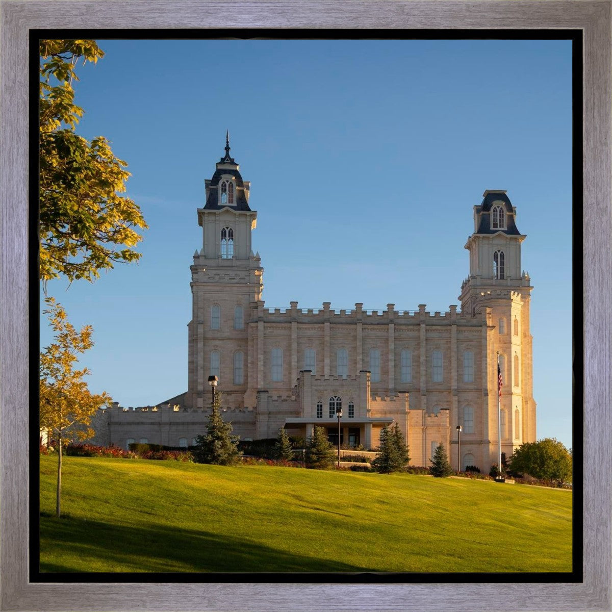 Manti Temple Golden Foundations Gallery Wrap