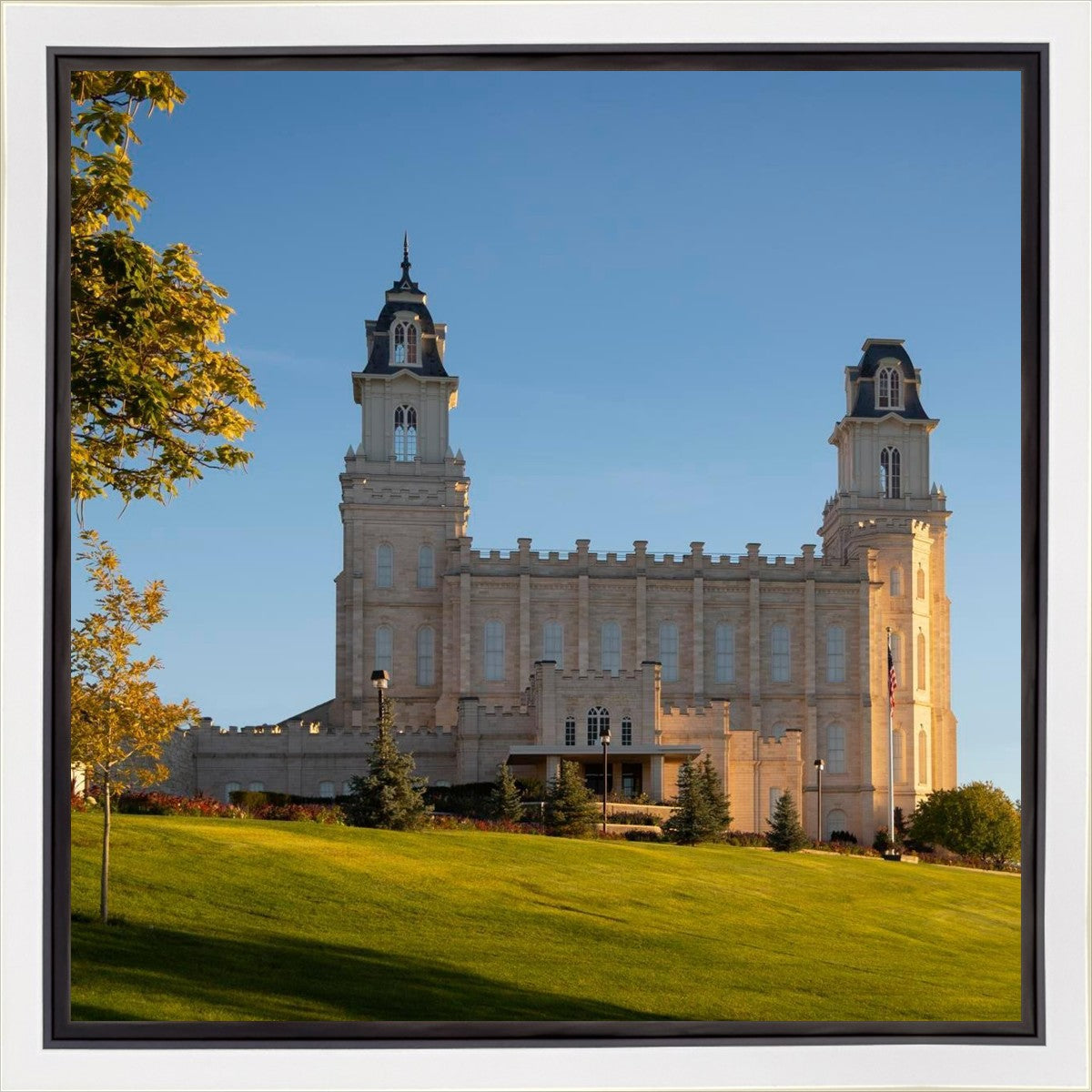 Manti Temple Golden Foundations Gallery Wrap