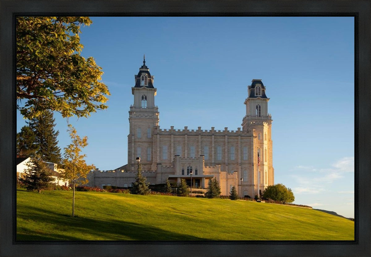 Manti Temple Golden Foundations Gallery Wrap