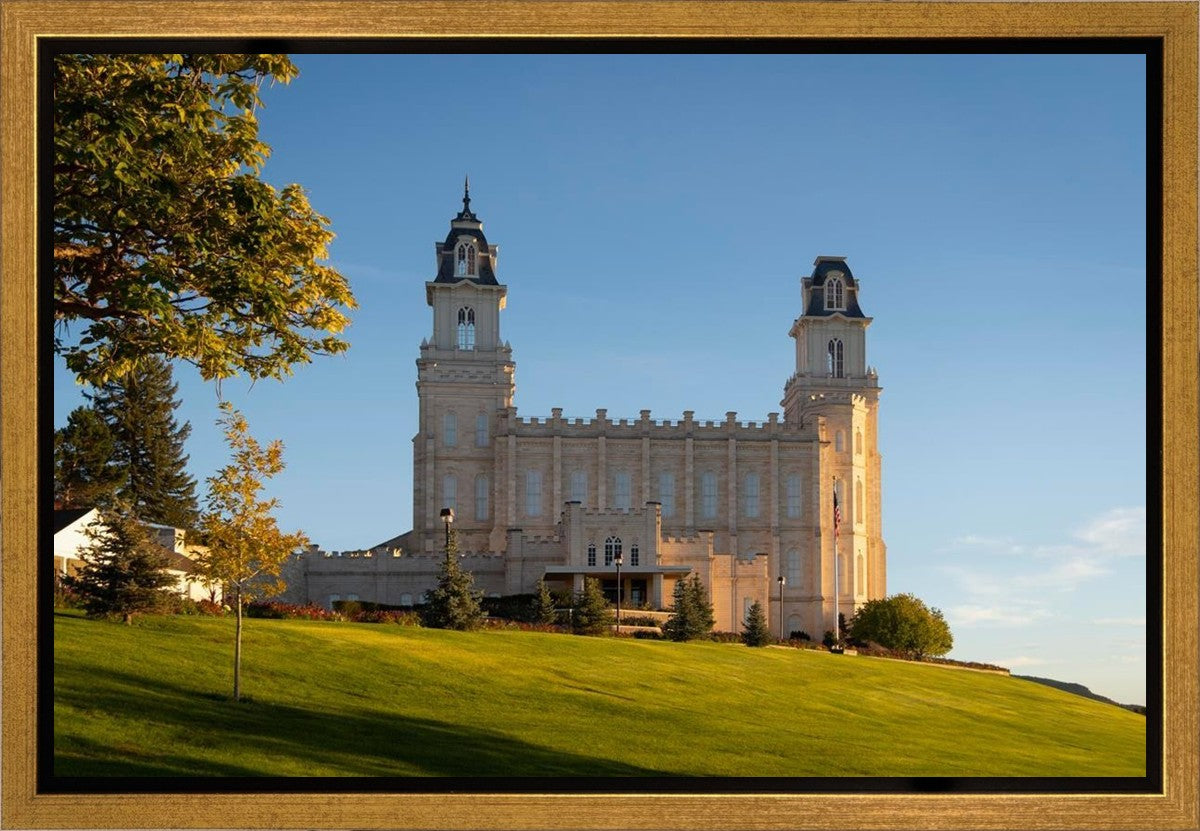 Manti Temple Golden Foundations Gallery Wrap