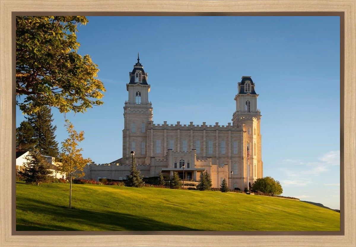Manti Temple Golden Foundations Gallery Wrap
