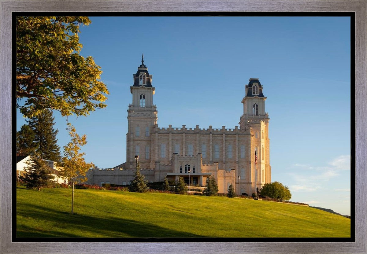 Manti Temple Golden Foundations Gallery Wrap