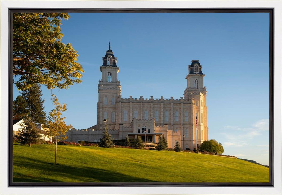 Manti Temple Golden Foundations Gallery Wrap