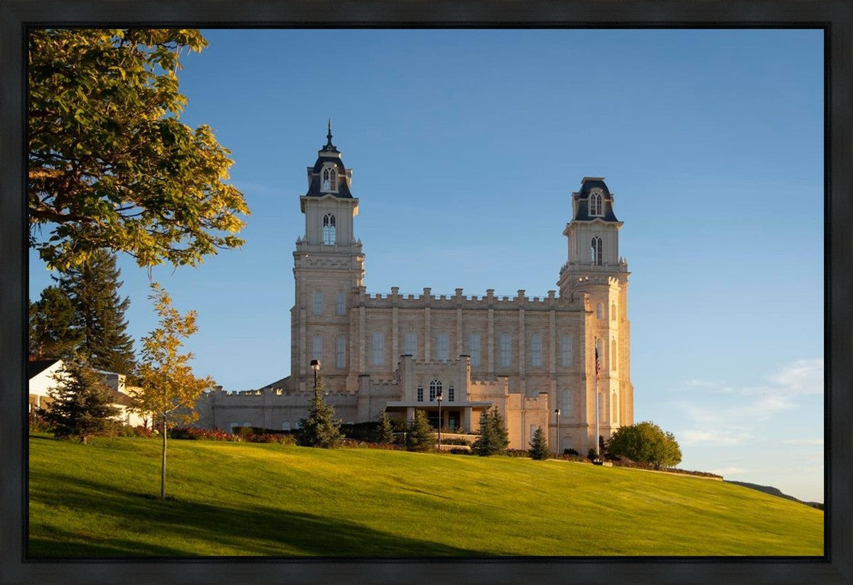 Manti Temple Golden Foundations Gallery Wrap