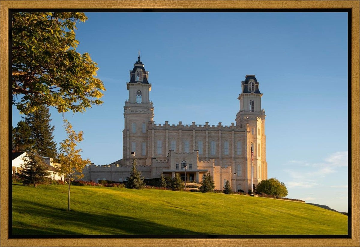 Manti Temple Golden Foundations Gallery Wrap