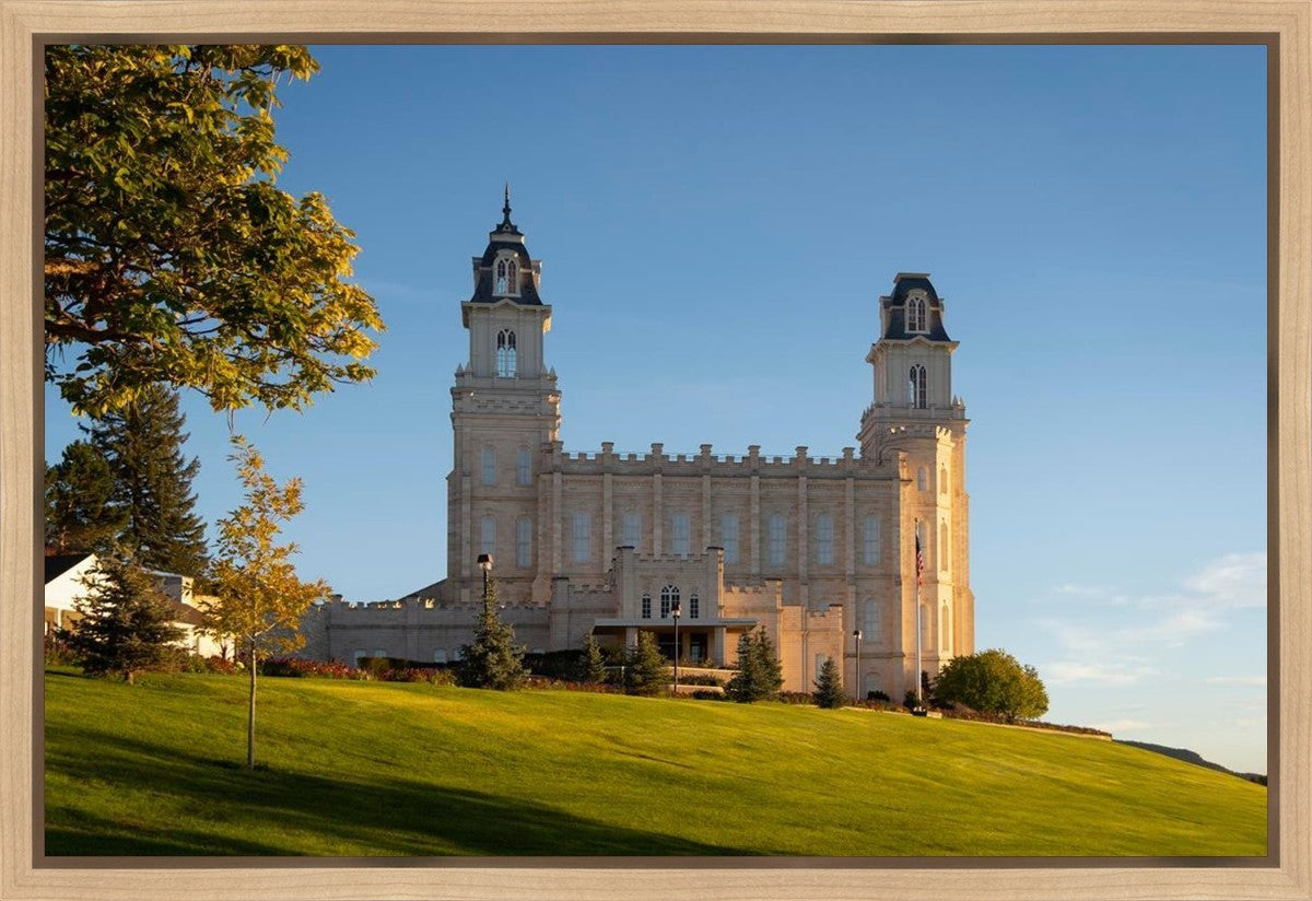 Manti Temple Golden Foundations Gallery Wrap