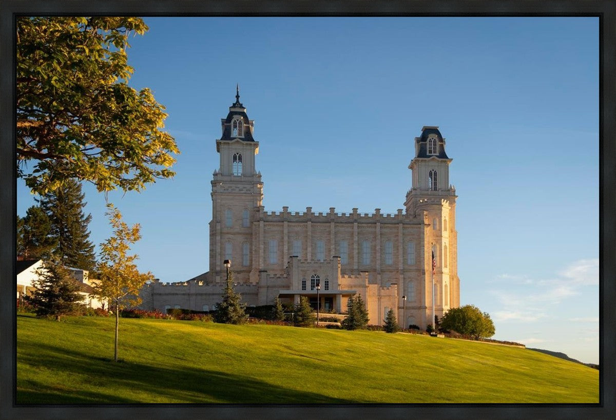 Manti Temple Golden Foundations Gallery Wrap