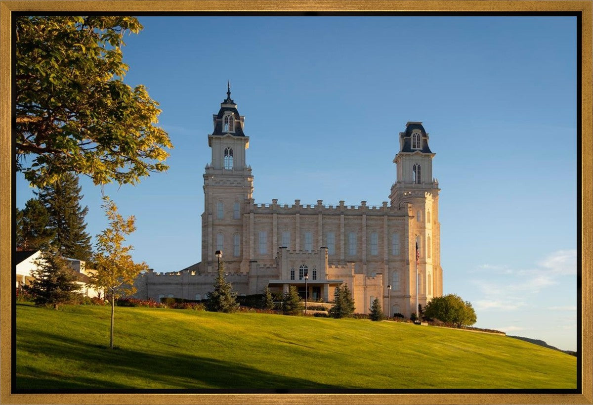 Manti Temple Golden Foundations Gallery Wrap