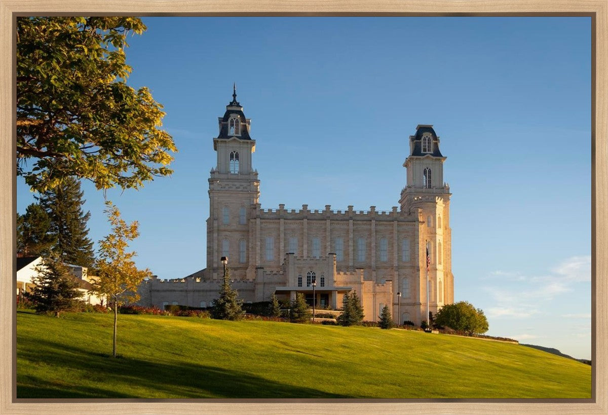 Manti Temple Golden Foundations Gallery Wrap