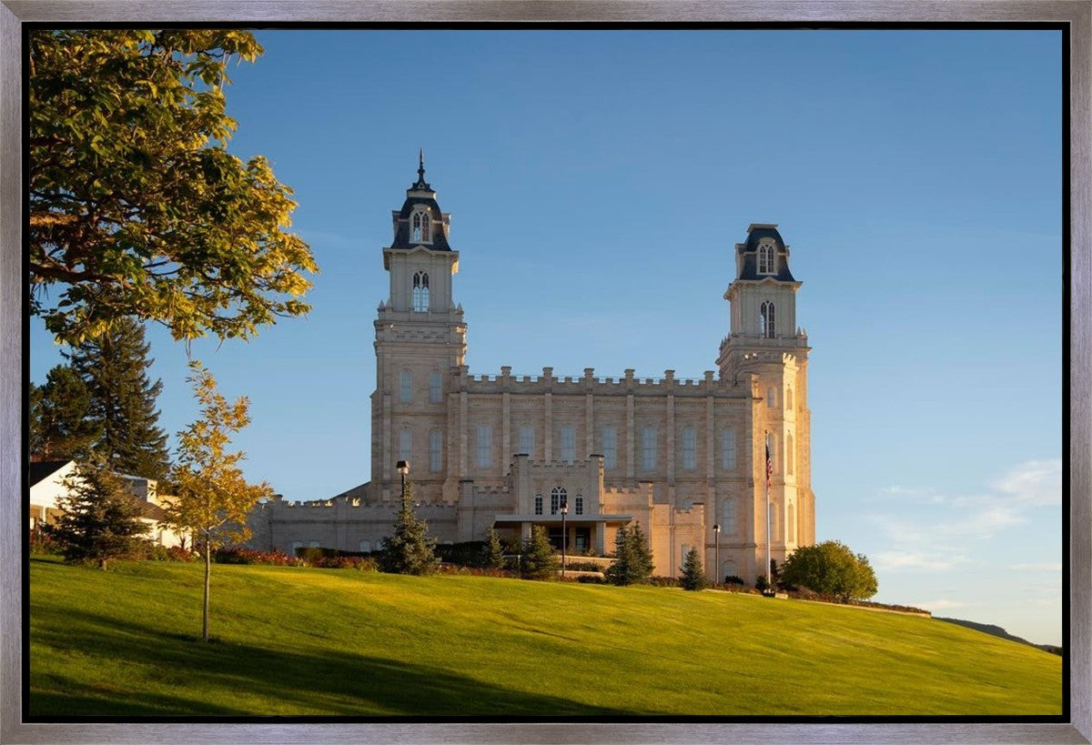 Manti Temple Golden Foundations Gallery Wrap