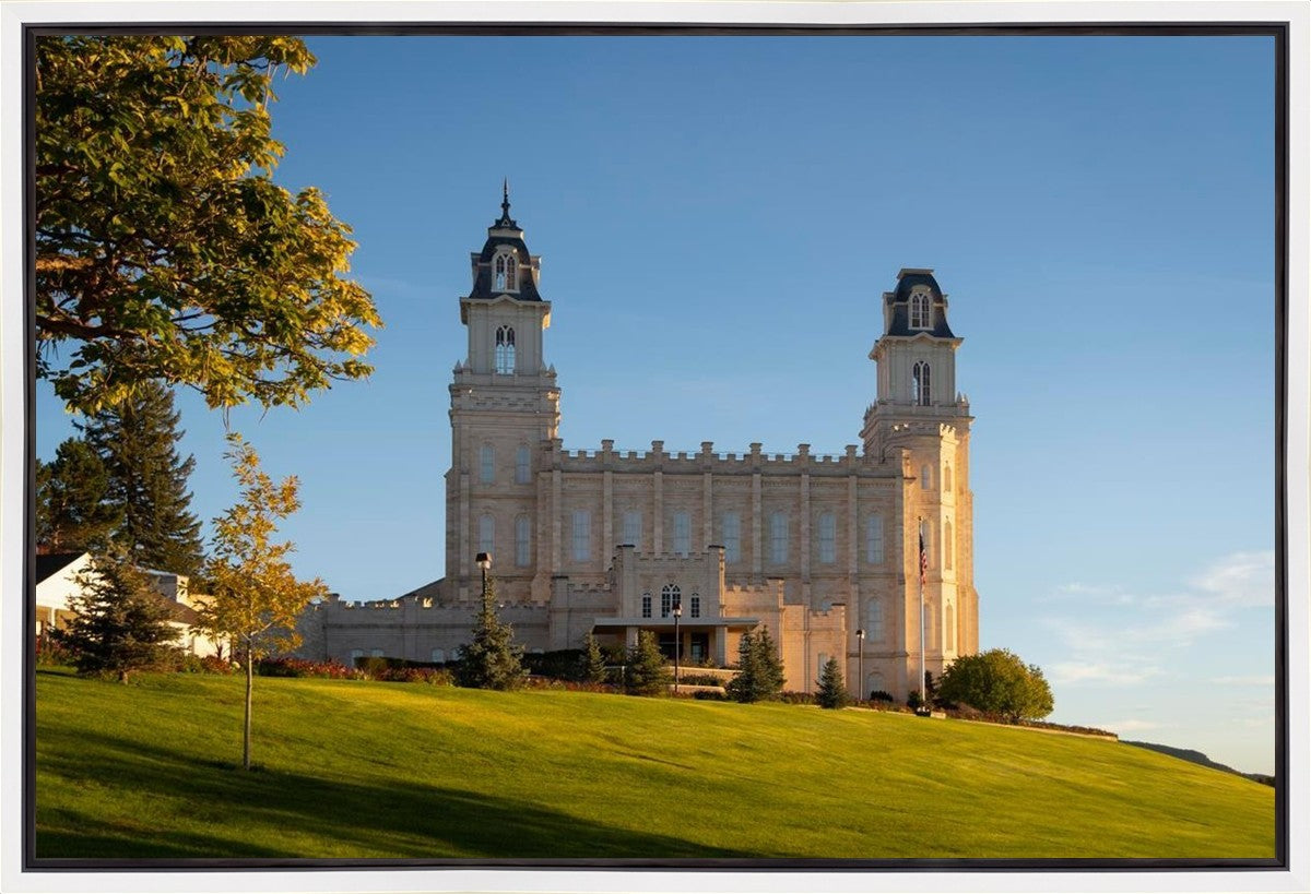 Manti Temple Golden Foundations Gallery Wrap