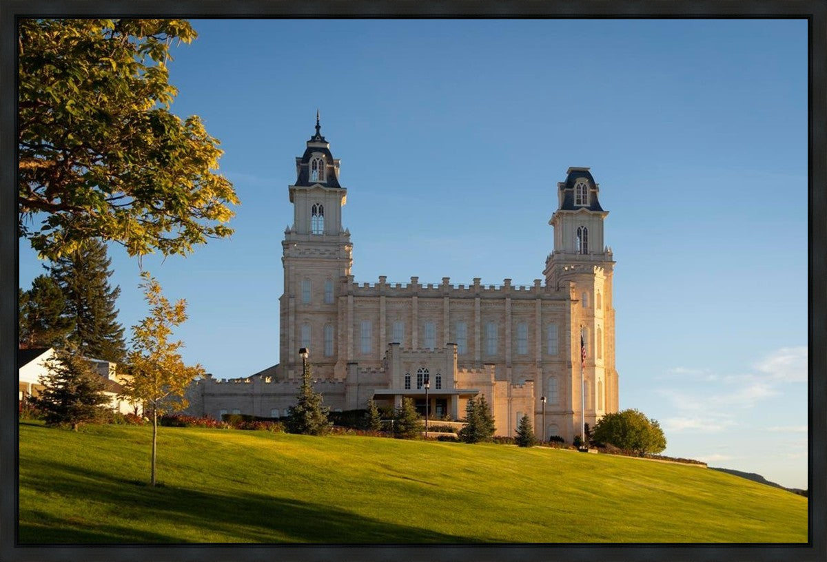 Manti Temple Golden Foundations Gallery Wrap
