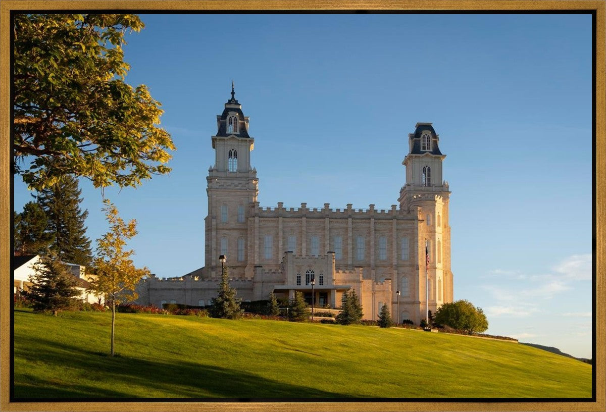 Manti Temple Golden Foundations Gallery Wrap