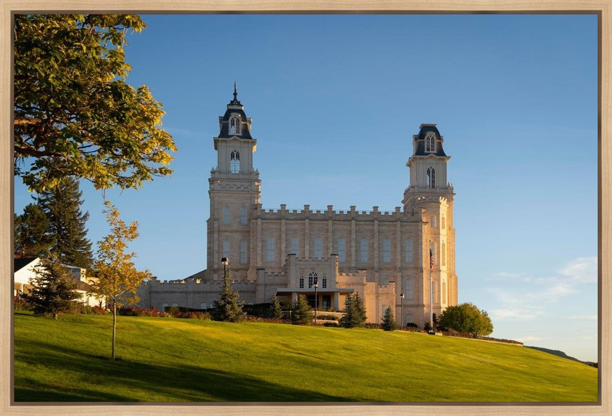Manti Temple Golden Foundations Gallery Wrap