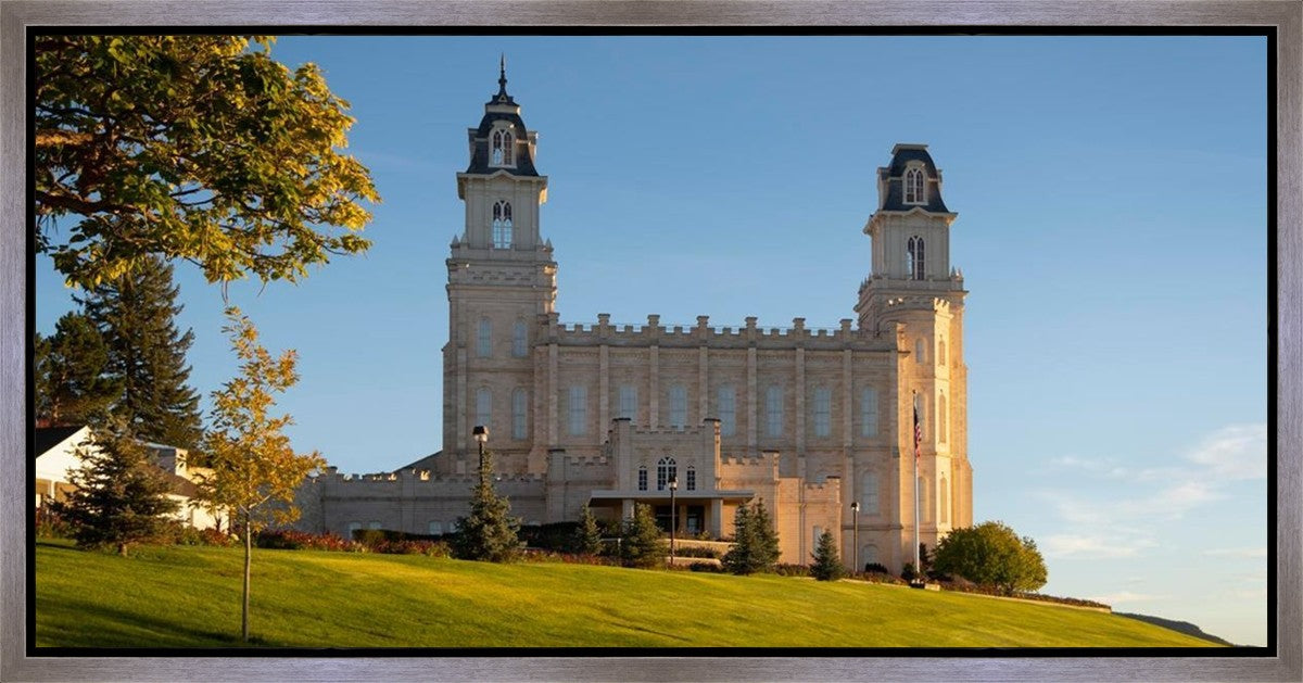 Manti Temple Golden Foundations Gallery Wrap