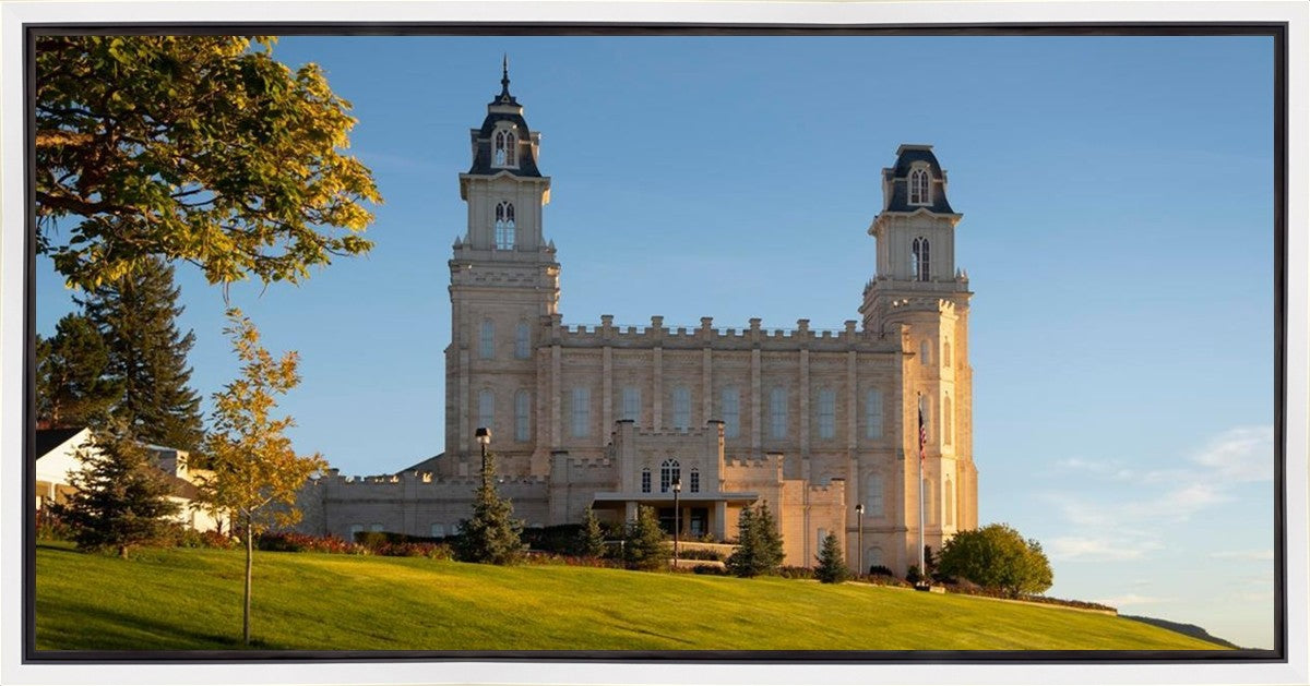 Manti Temple Golden Foundations Gallery Wrap