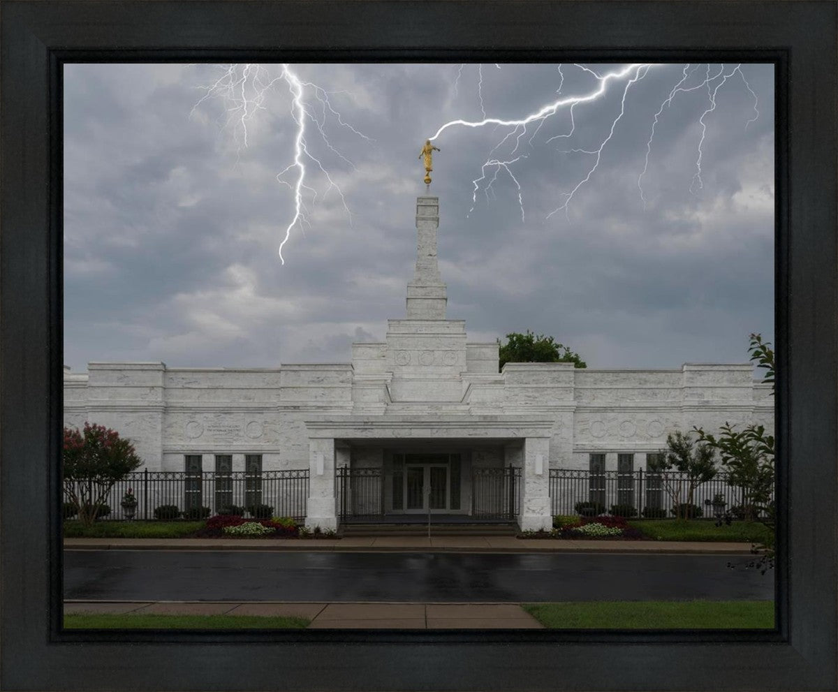 Nashville Temple Through The Storm Gallery Wrap