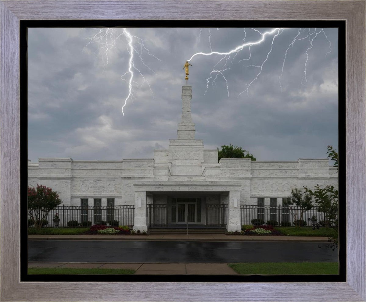 Nashville Temple Through The Storm Gallery Wrap