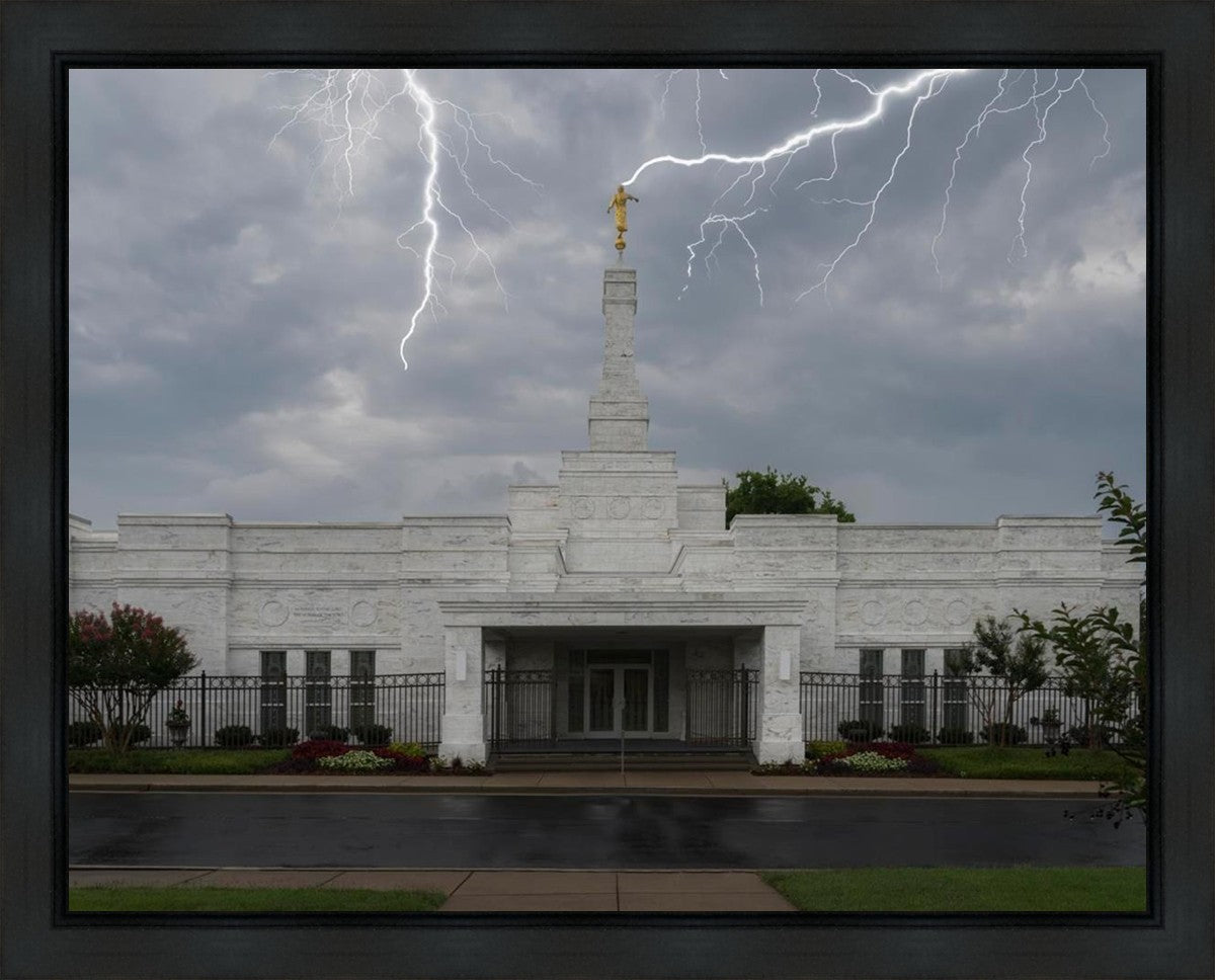 Nashville Temple Through The Storm Gallery Wrap