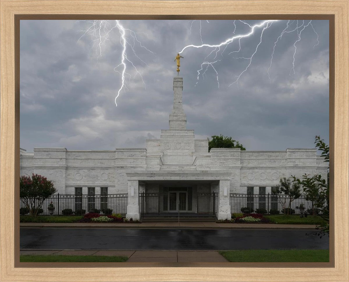 Nashville Temple Through The Storm Gallery Wrap