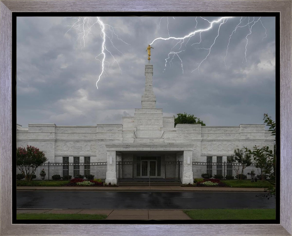Nashville Temple Through The Storm Gallery Wrap