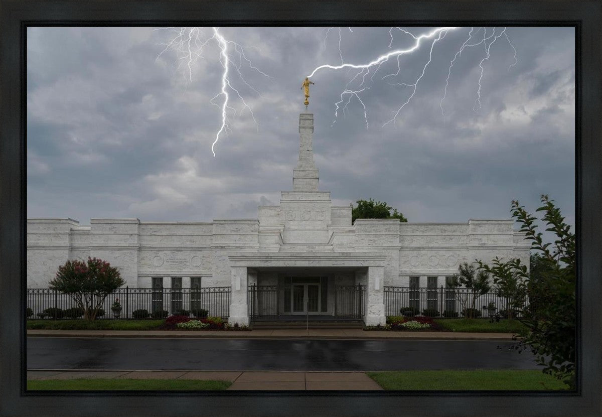 Nashville Temple Through The Storm Gallery Wrap