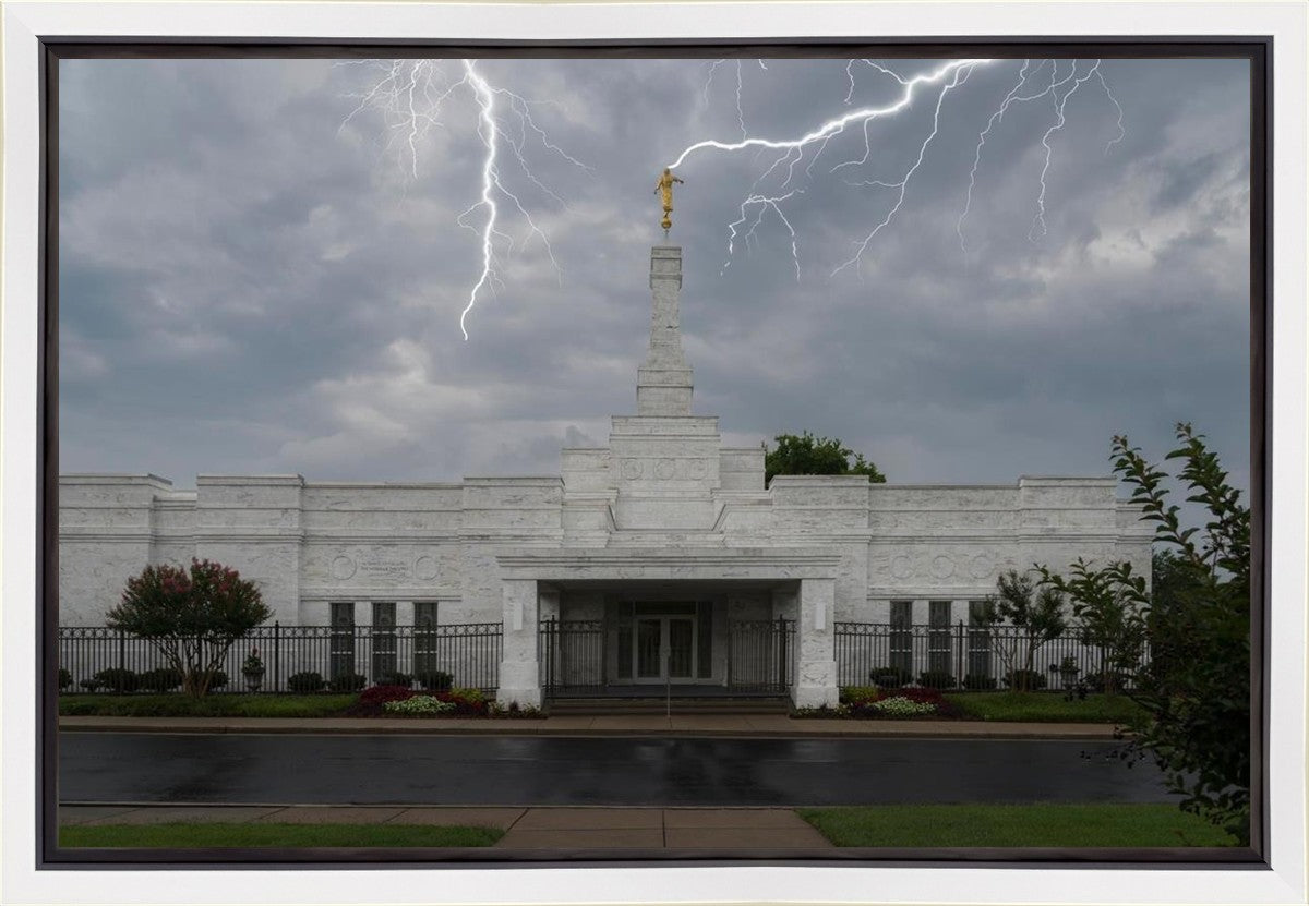 Nashville Temple Through The Storm Gallery Wrap