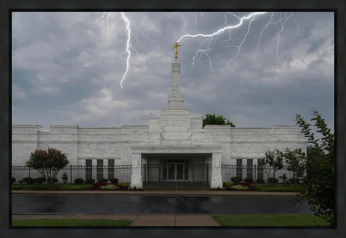 Nashville Temple Through The Storm Gallery Wrap
