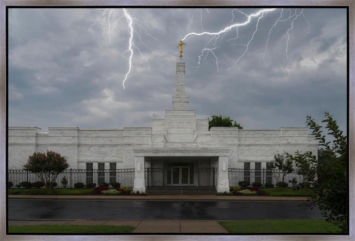 Nashville Temple Through The Storm Gallery Wrap