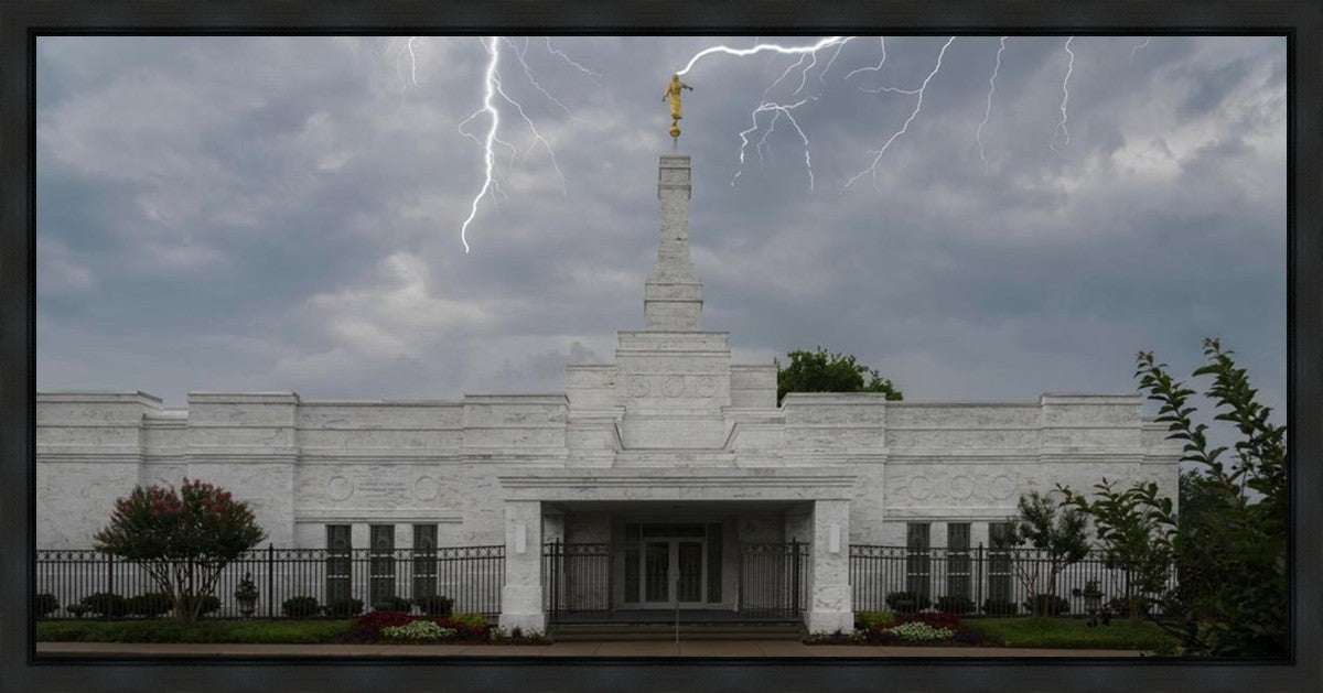 Nashville Temple Through The Storm Gallery Wrap
