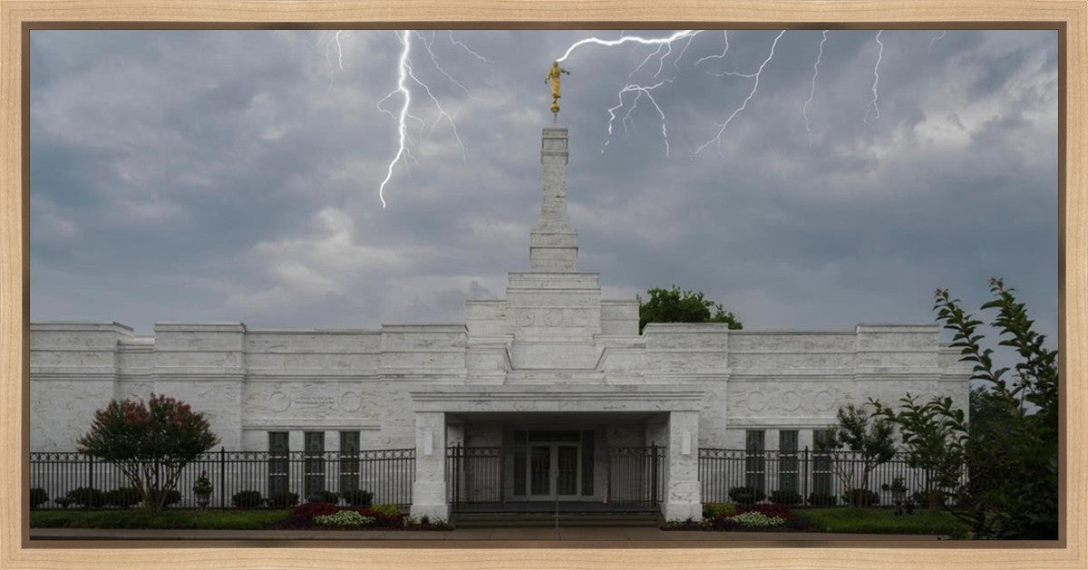 Nashville Temple Through The Storm Gallery Wrap