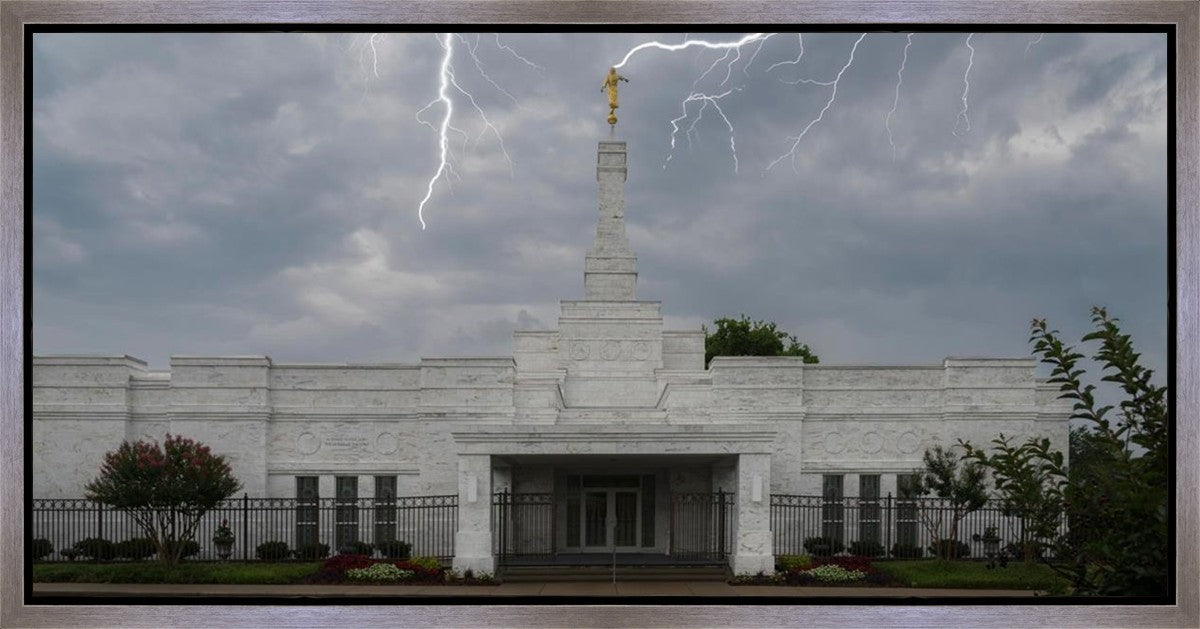 Nashville Temple Through The Storm Gallery Wrap