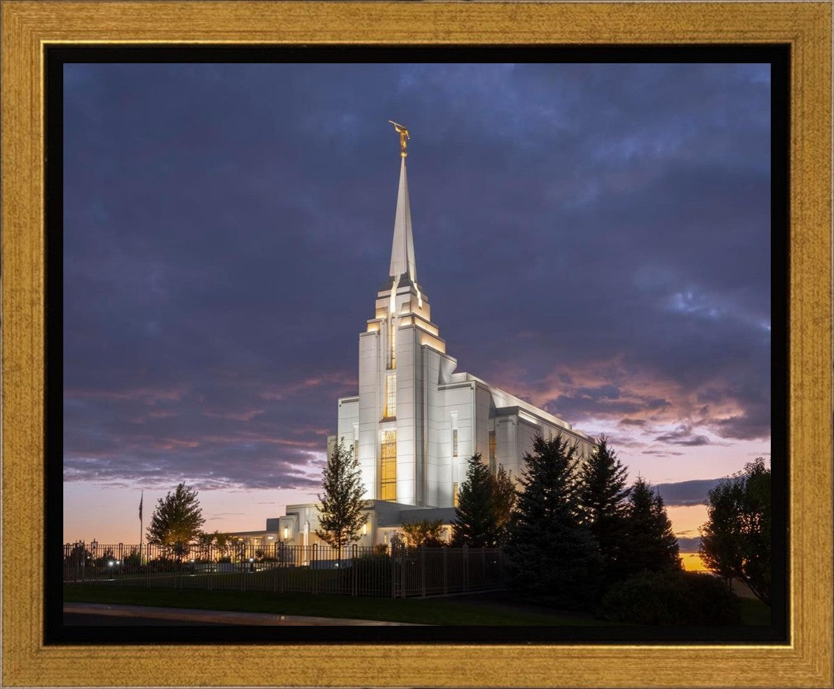 Rexburg Temple Majestic Gallery Wrap