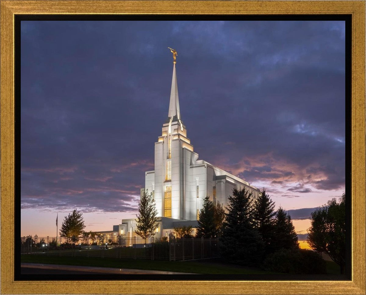 Rexburg Temple Majestic Gallery Wrap