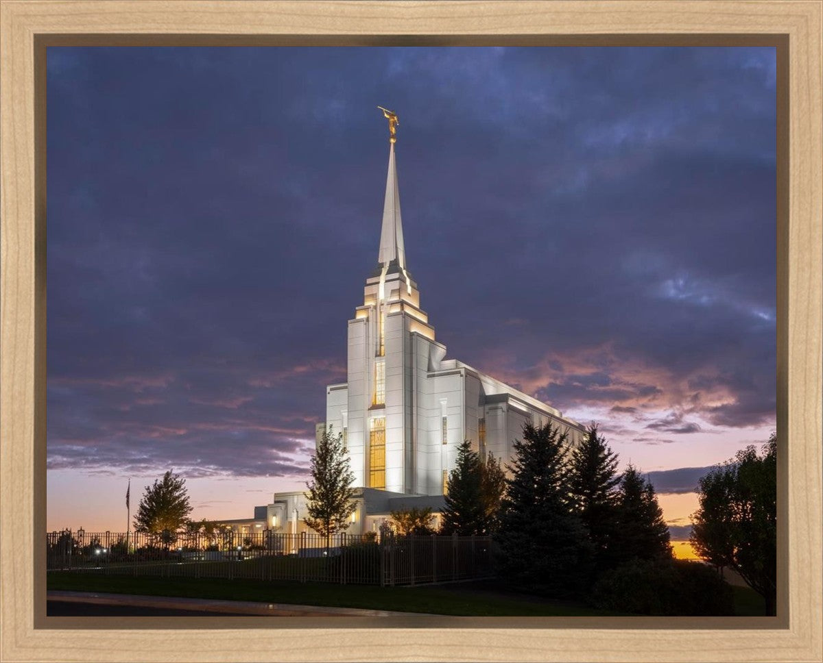 Rexburg Temple Majestic Gallery Wrap